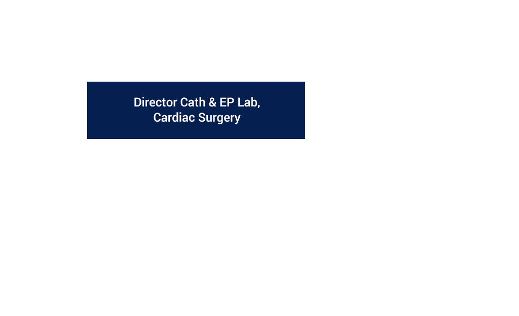 Director Cath & EP Lab, Cardiac Surgery