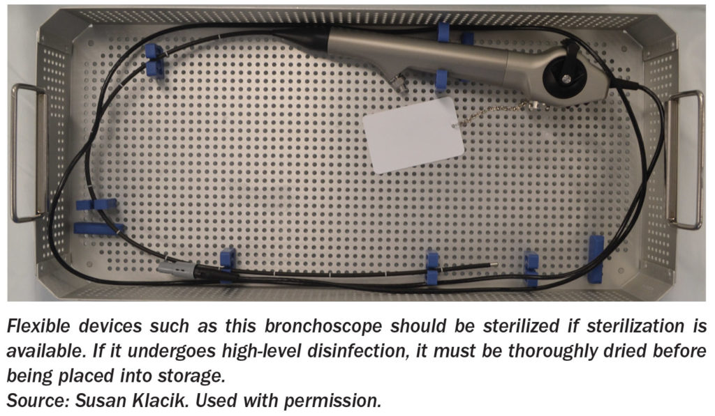 Sterilization trumps highlevel disinfection for semicritical items